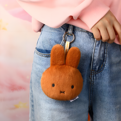 Miffy Plush Coin Purse Keychain Charm