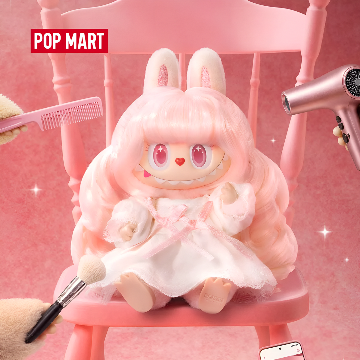 THE MONSTERS Hair Salon Series - Vinyl Plush Pendant Blind Box
