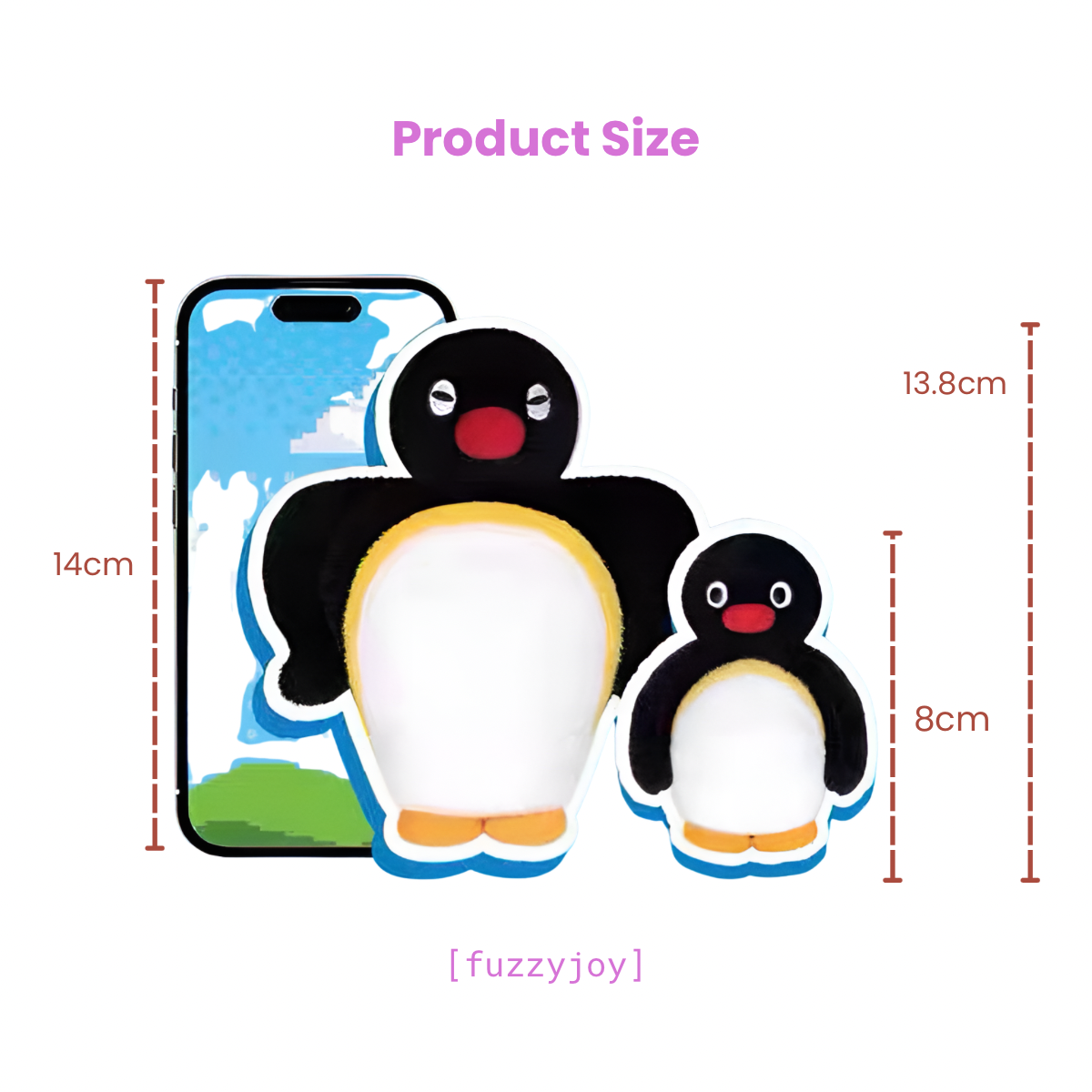 Pingu 45th Anniversary MINI-MEME Series Plush Keychains Blind Box
