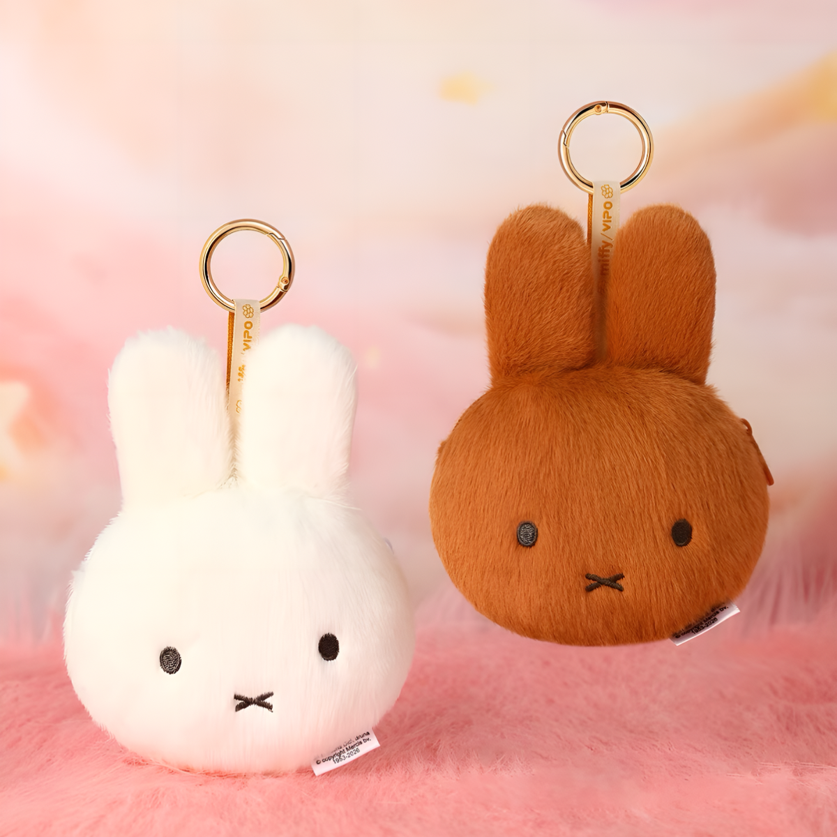 Miffy Plush Coin Purse Keychain Charm