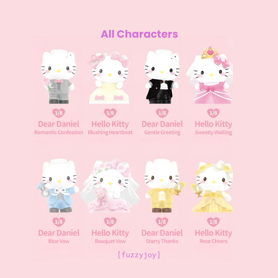 Hello Kitty & Dear Daniel (Mini) Century Wedding Series Figures Blind Box
