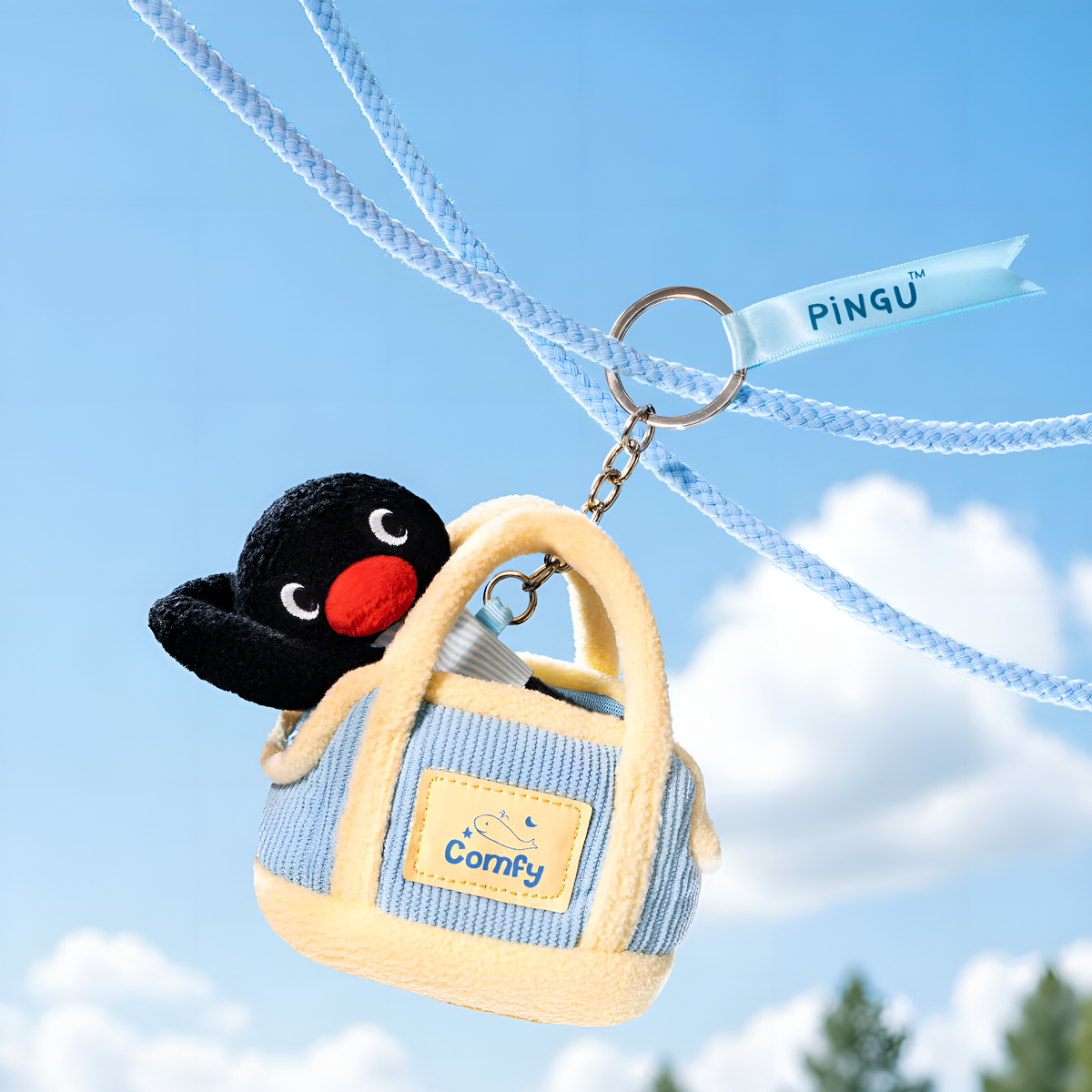 Pingu Big Eater Series Plush Pendant