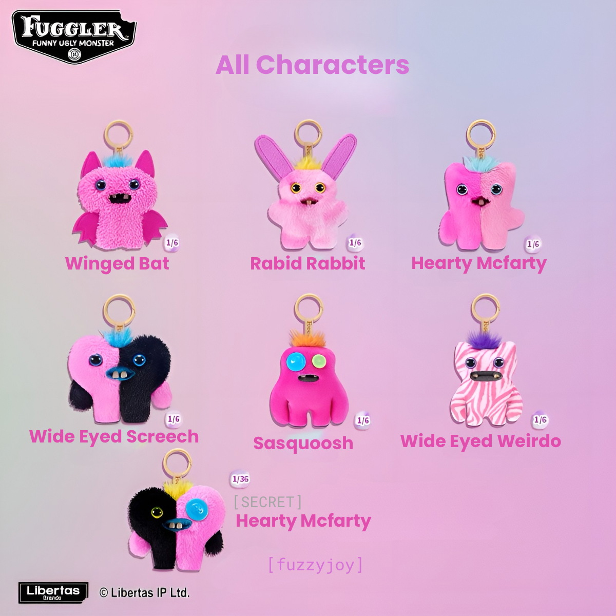 Fuggler Baby Pinkles Plush Bag Charm Blind Box