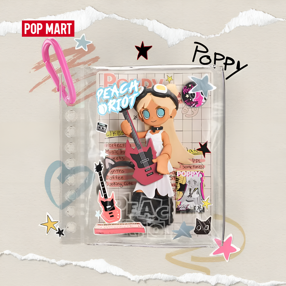 Peach Riot Carry the Music Series Block Pendant