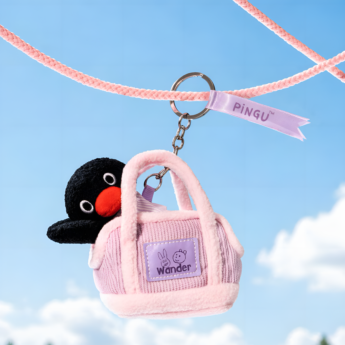 Pingu Big Eater Series Plush Pendant