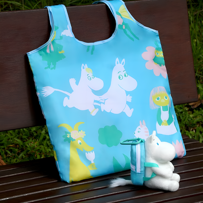 Official Moomin Cute Plush Pendant with Foldable Tote Bag