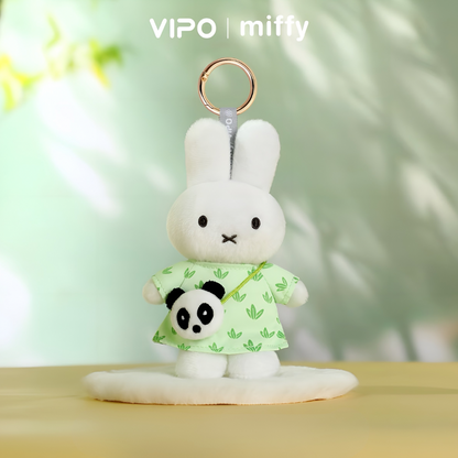 Miffy Panda Series Plush Keychain Charm