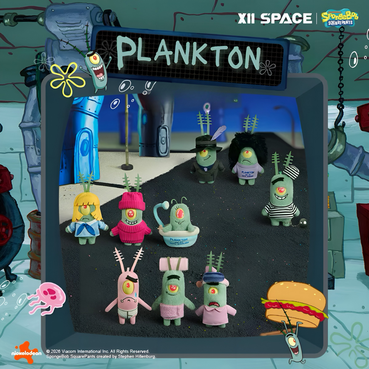 SpongeBob SquarePants A Day in the Life of Plankton Series Plush Blind Box