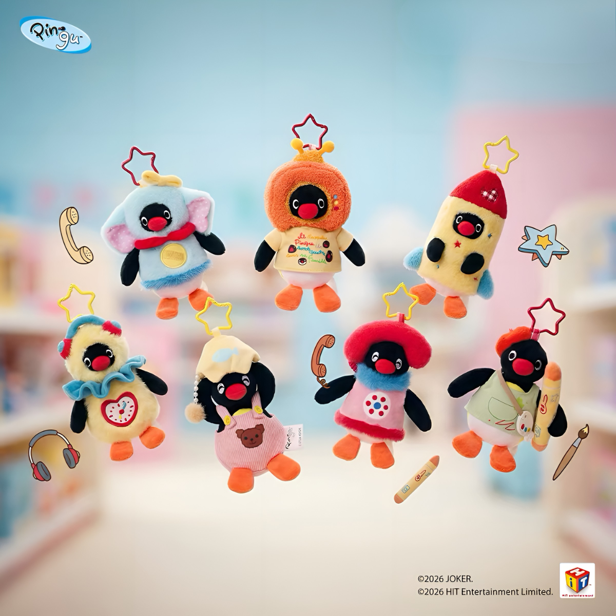 Pingu Childlike Treasure Box Series Plush Pendant Blind Box