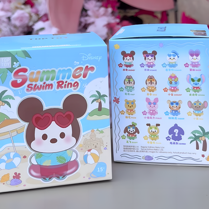Disney Summer Swim Ring Series Plush Pendant Blind Box
