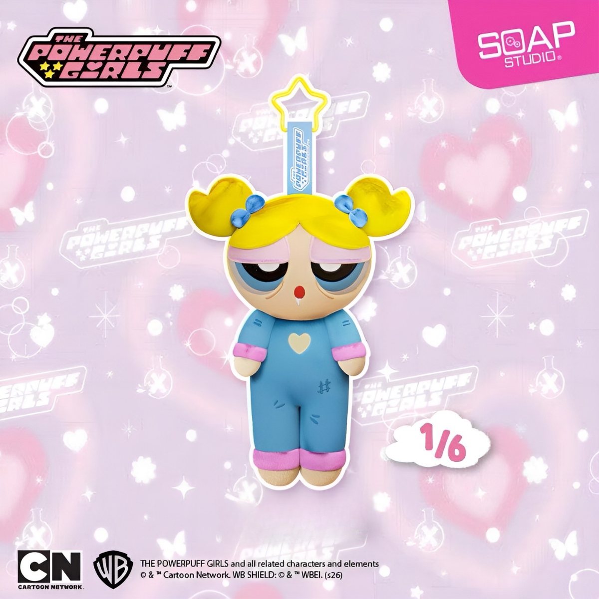 SoapStudio Powerpuff Girls Cozy Moment Series Plush Keychains Blind Box