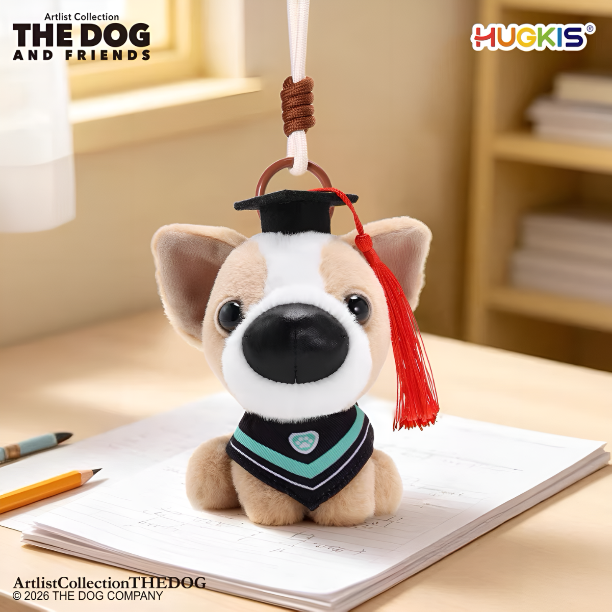 Artist Collection THE DOG AND FRIENDS - Graduation Series Plush Charm