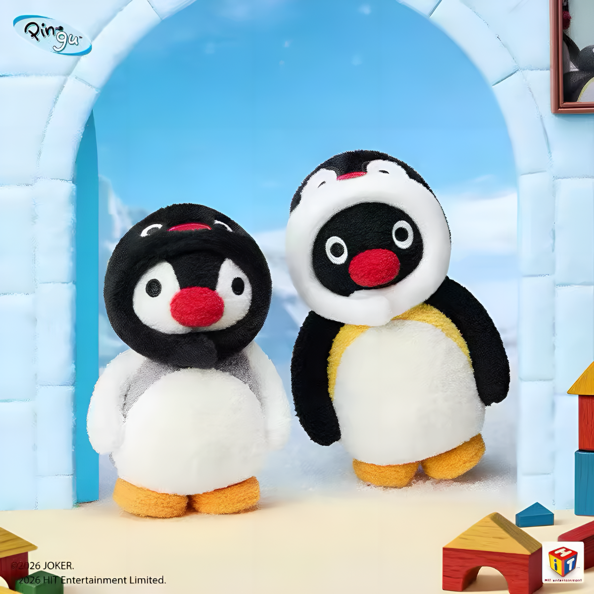 Pingu 45th Anniversary MINI-MEME Series Plush Keychains Blind Box