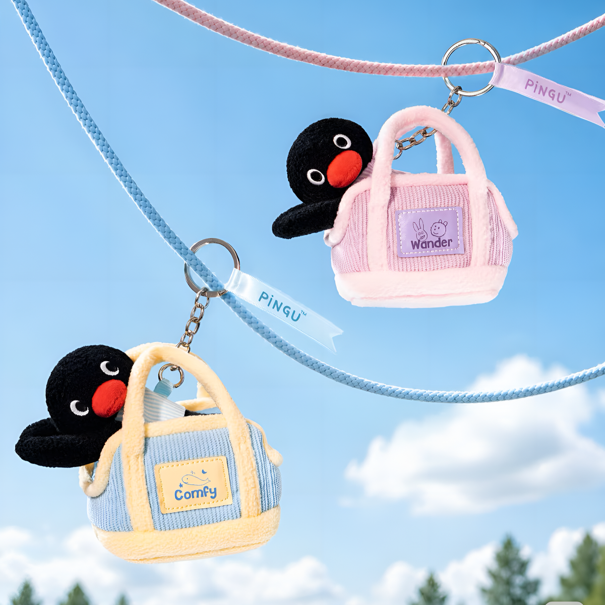 Pingu Big Eater Series Plush Pendant