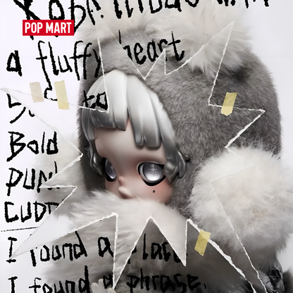 POP MART θ SKULLPANDA Punk Panda Plush Doll