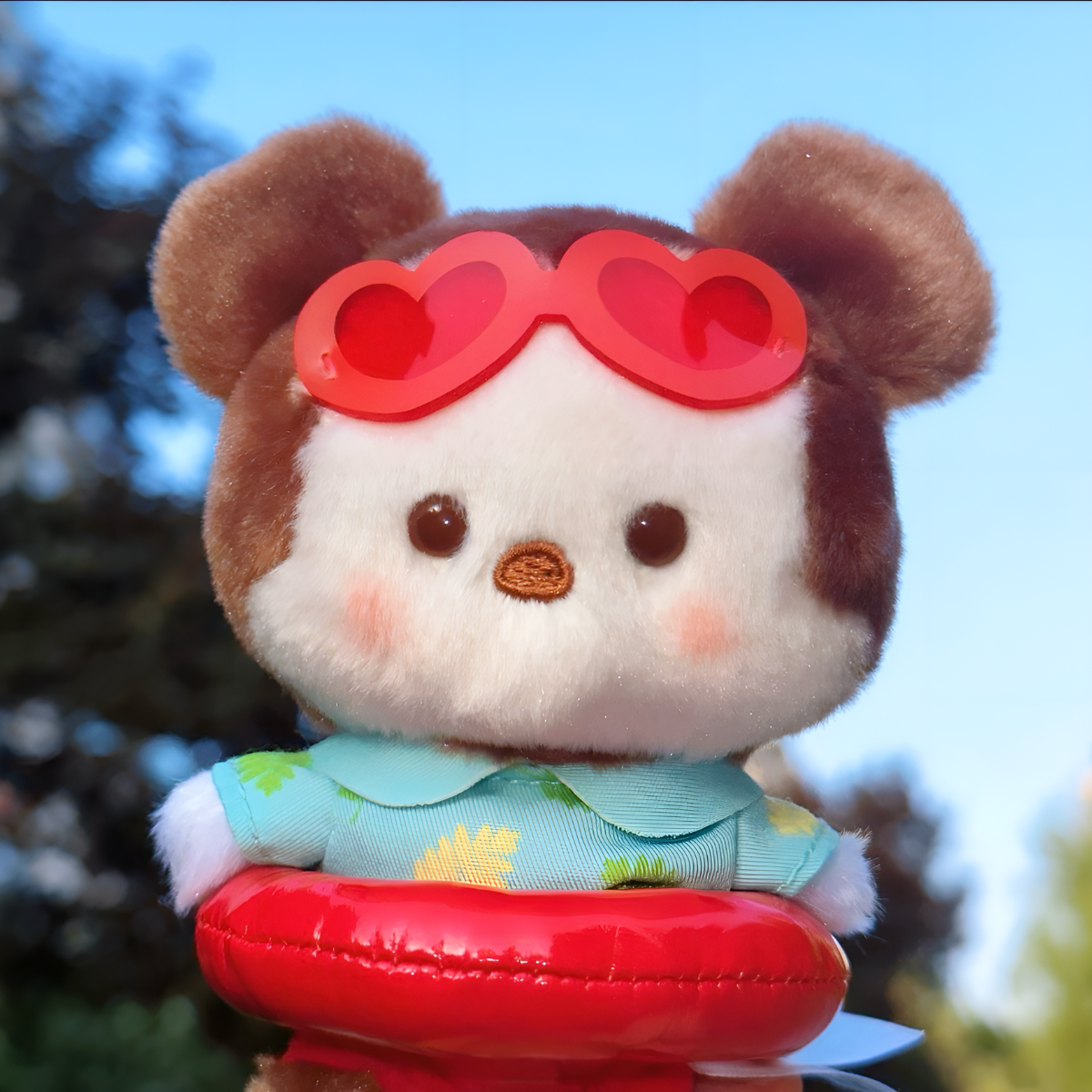 Disney Summer Swim Ring Series Plush Pendant Blind Box