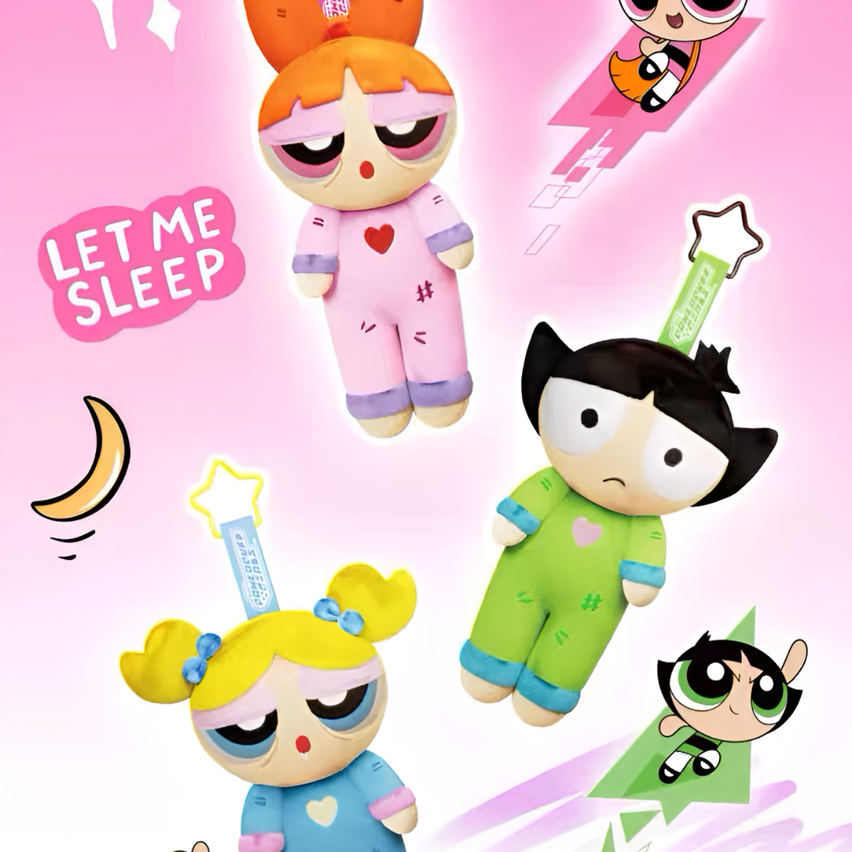 SoapStudio Powerpuff Girls Cozy Moment Series Plush Keychains Blind Box