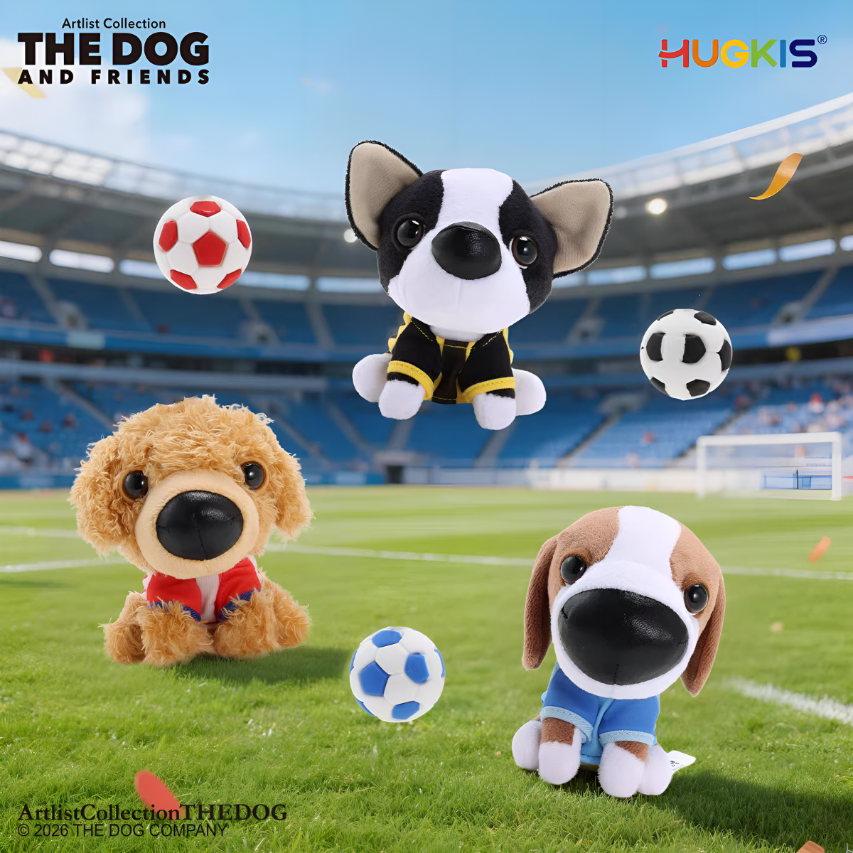 Artist Collection THE DOG - Soccer Series Plush Charm