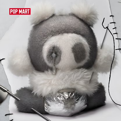 POP MART θ SKULLPANDA Punk Panda Plush Doll