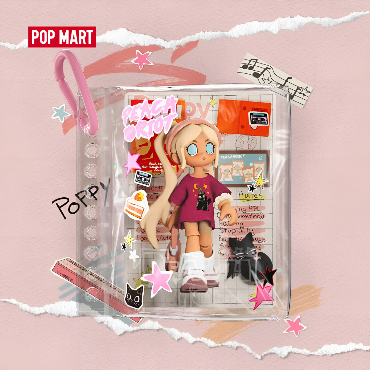Peach Riot Carry the Music Series Block Pendant