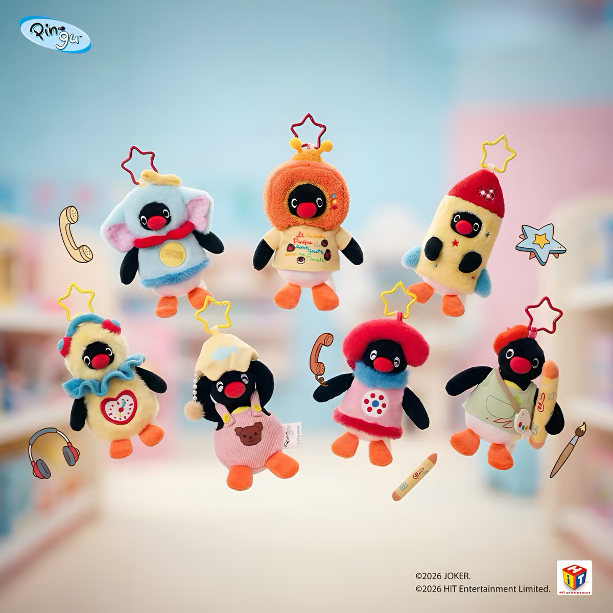Pingu Childlike Treasure Box Series Plush Pendant Blind Box