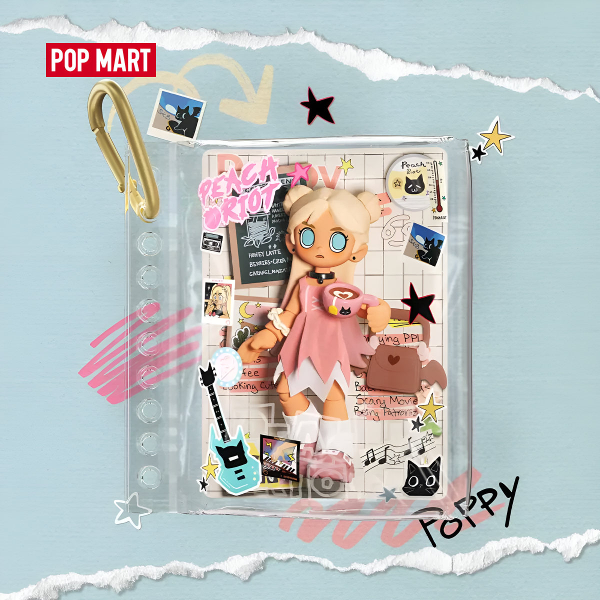 Peach Riot Carry the Music Series Block Pendant