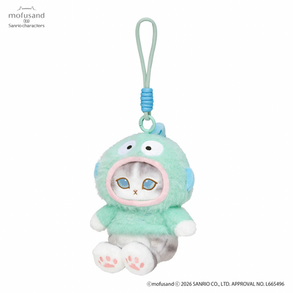 mofusand x Sanrio Characters Plump & Fluffy Mascot Plush Pendant