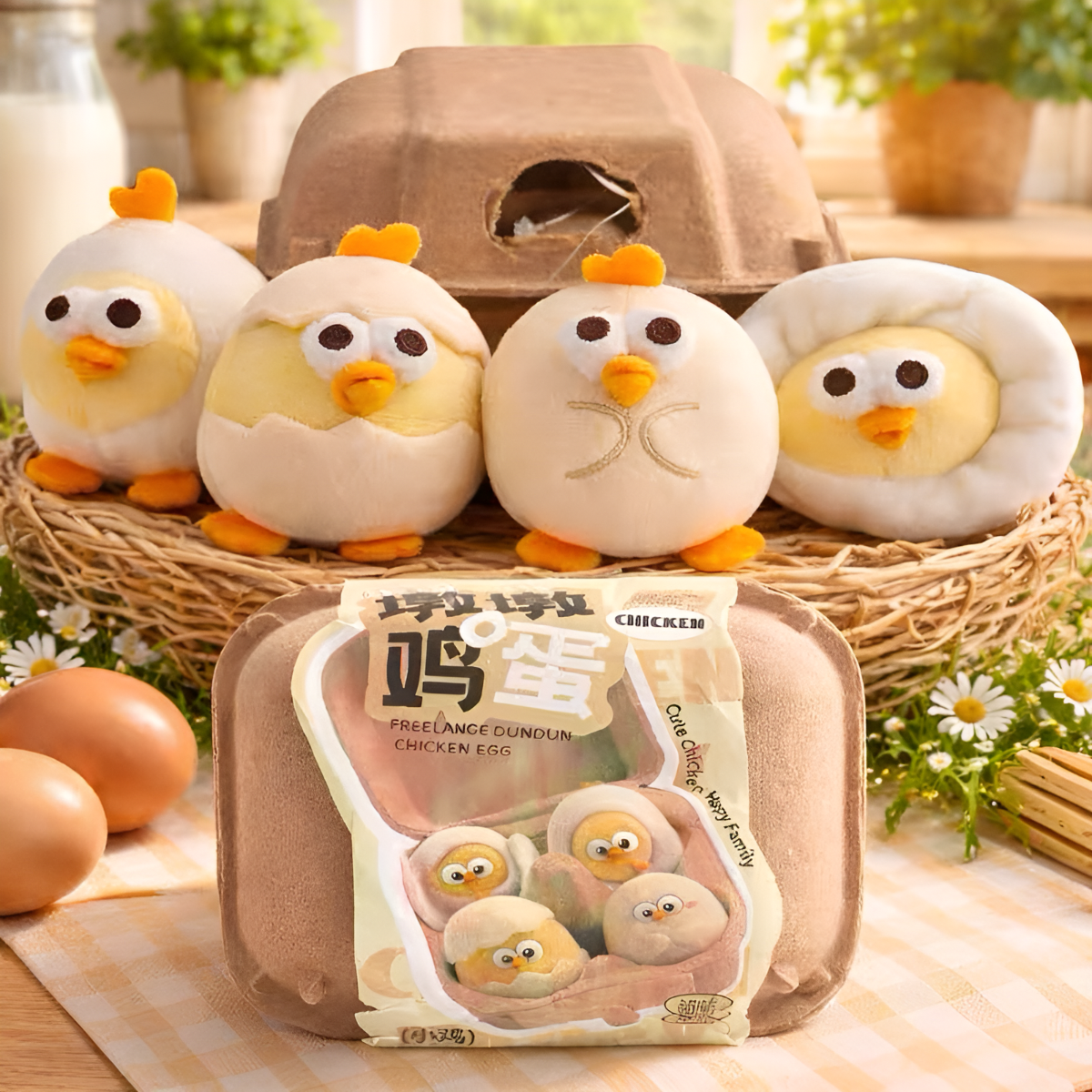 Freelance DunDun Chiken Egg Decorative Plush