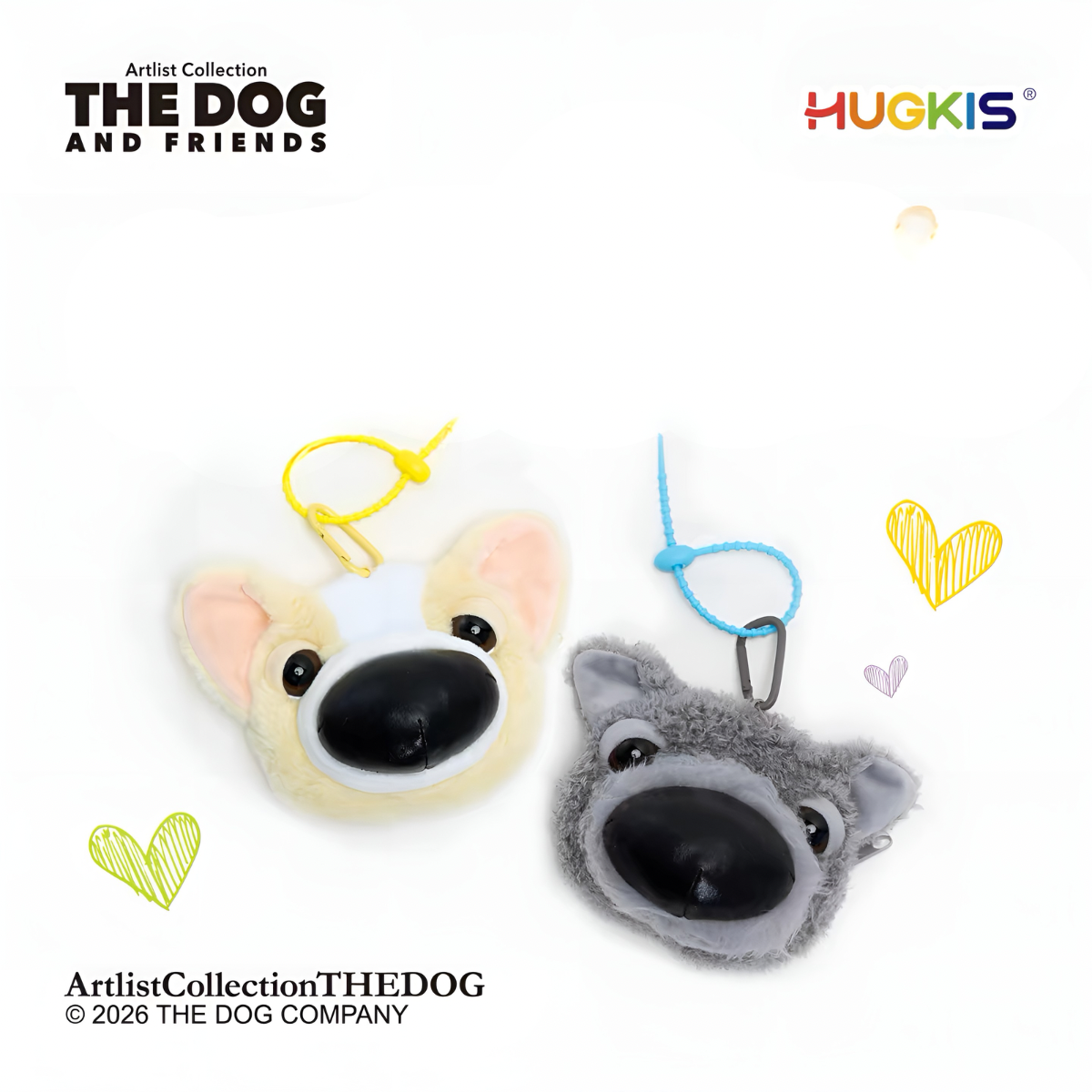 Artist Collection THE DOG Earphone Bag Purse Plush Charm