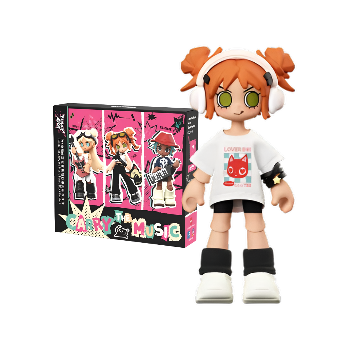 Peach Riot Carry the Music Series Block Pendant