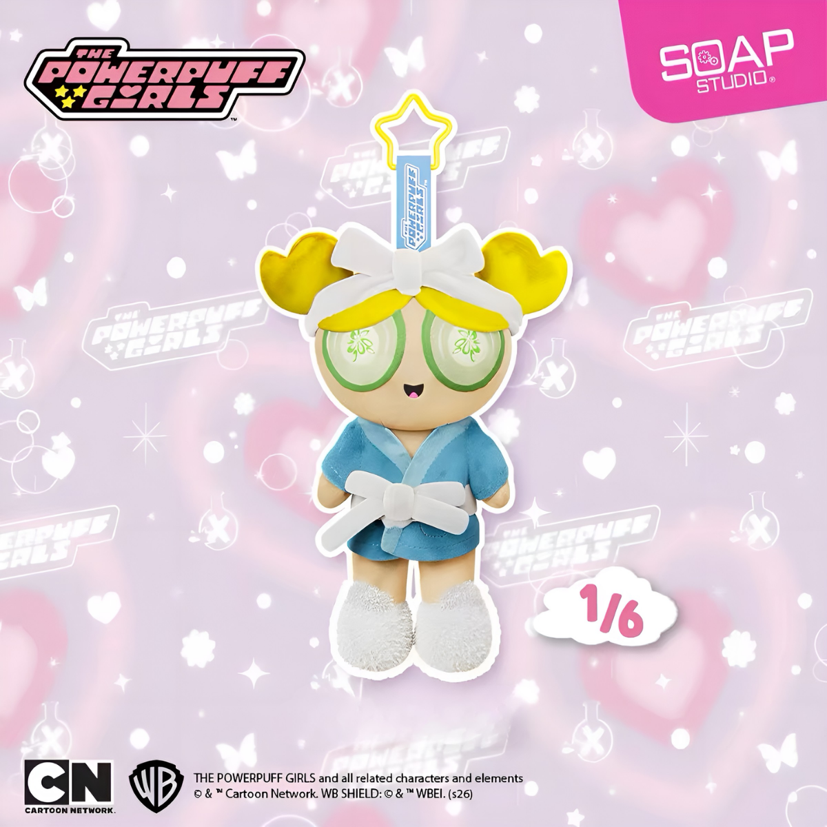 SoapStudio Powerpuff Girls Cozy Moment Series Plush Keychains Blind Box