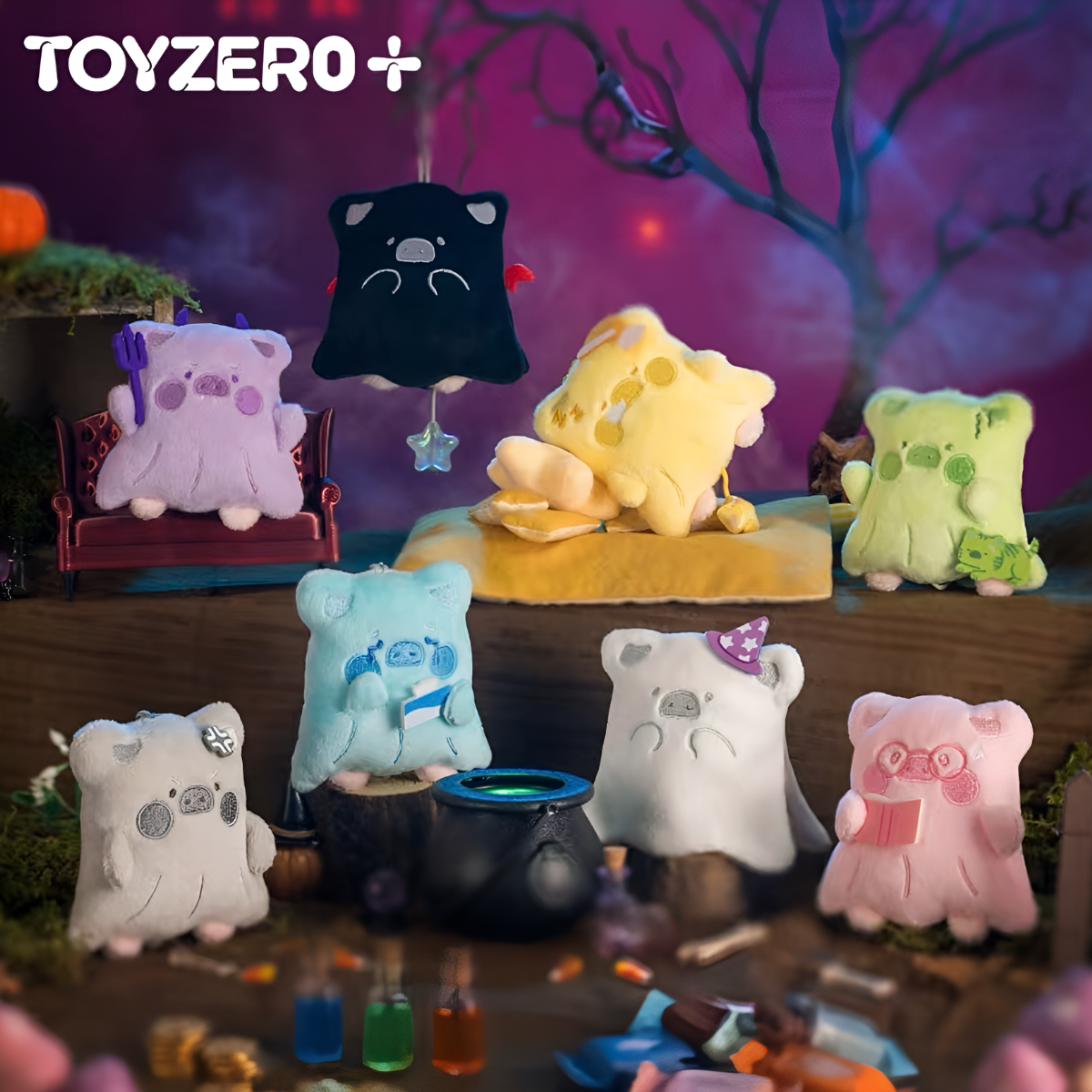 LuLu the Piggy Horror Story Series - Moody Boo Plush Keychain Blind Box