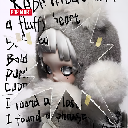 POP MART θ SKULLPANDA Punk Panda Plush Doll