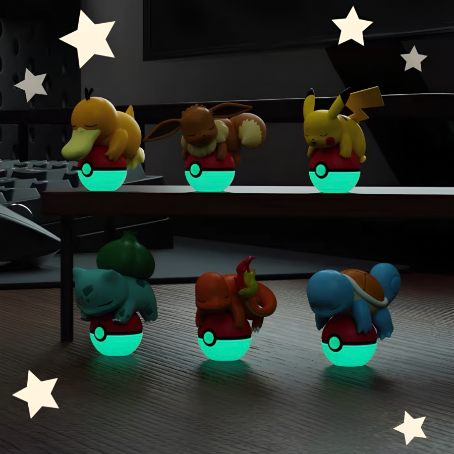 Pokémon Glow-in-the-Dark Poké Ball Figure Blind Box