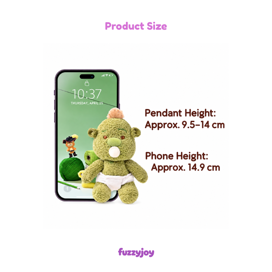 SHAND MOO x Shrek Dot Dot Eyes Series Mini Plush Pendant