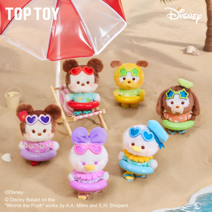 Disney Summer Swim Ring Series Plush Pendant Blind Box