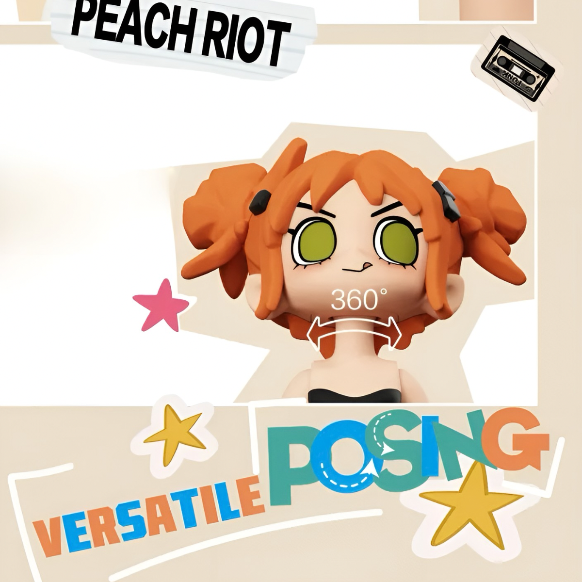 Peach Riot Carry the Music Series Block Pendant