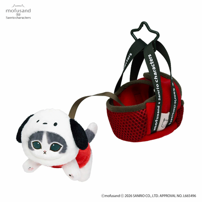 mofusand x Sanrio Characters Plump & Fluffy Mascot Plush Pendant