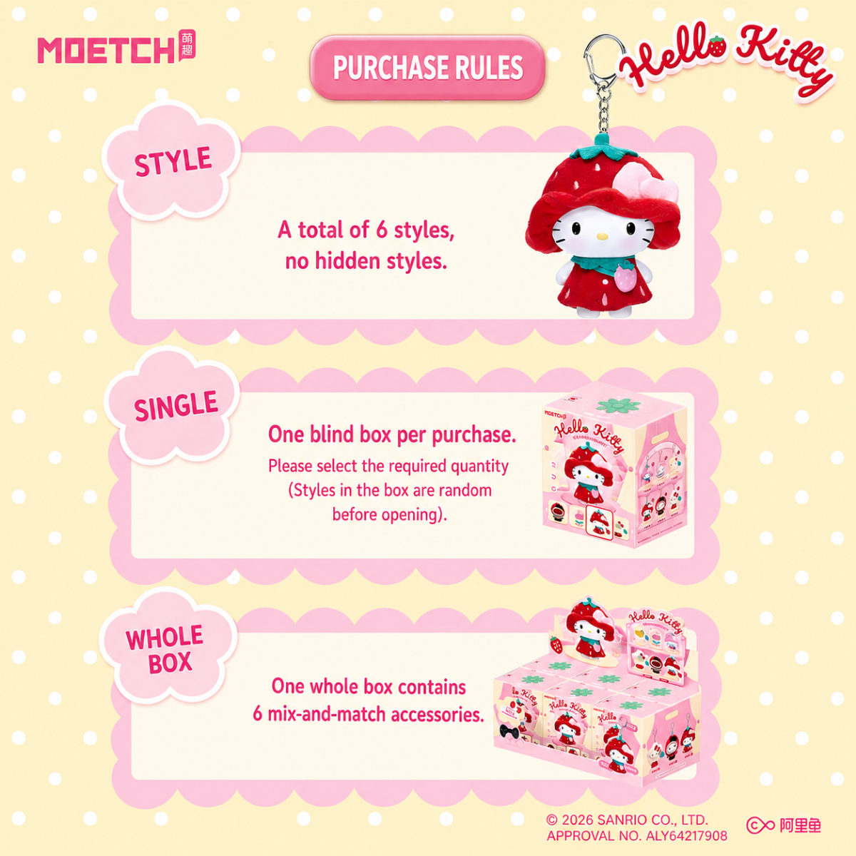 Hello Kitty Strawberry Kindergarten Mix-and-Match Figure