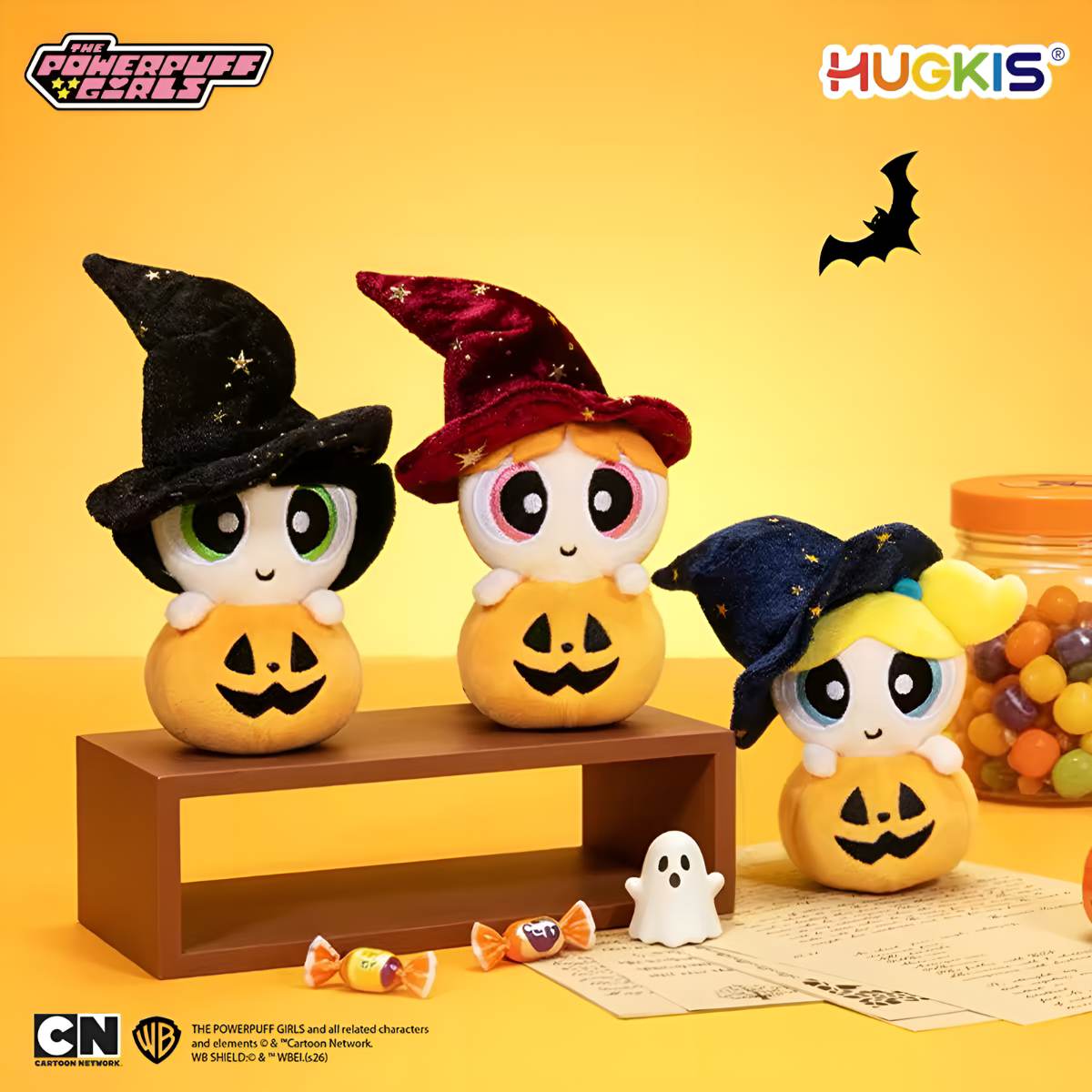 The Powerpuff Girls Halloween Witch Pumpkin Plush Pendant