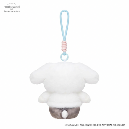 mofusand x Sanrio Characters Plump & Fluffy Mascot Plush Pendant