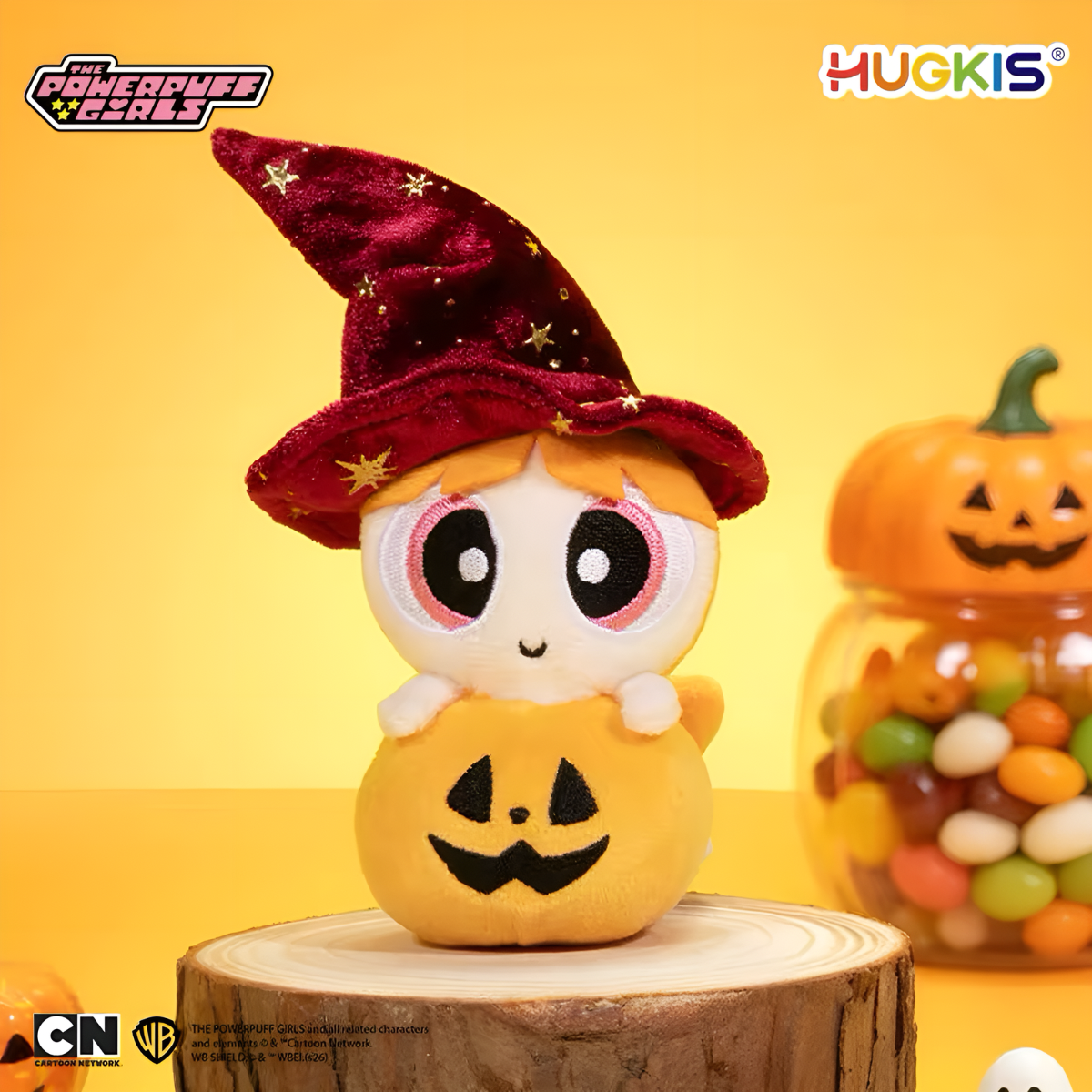 The Powerpuff Girls Halloween Witch Pumpkin Plush Pendant