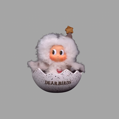Dear Birds Series Egg-shaped Plush Display Case