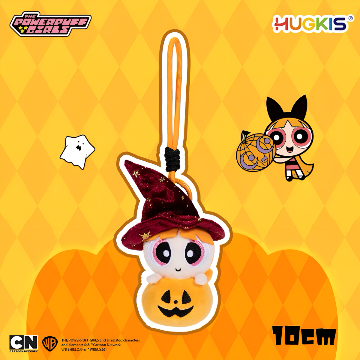 The Powerpuff Girls Halloween Witch Pumpkin Plush Pendant