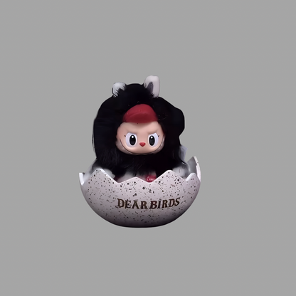 Dear Birds Series Egg-shaped Plush Display Case