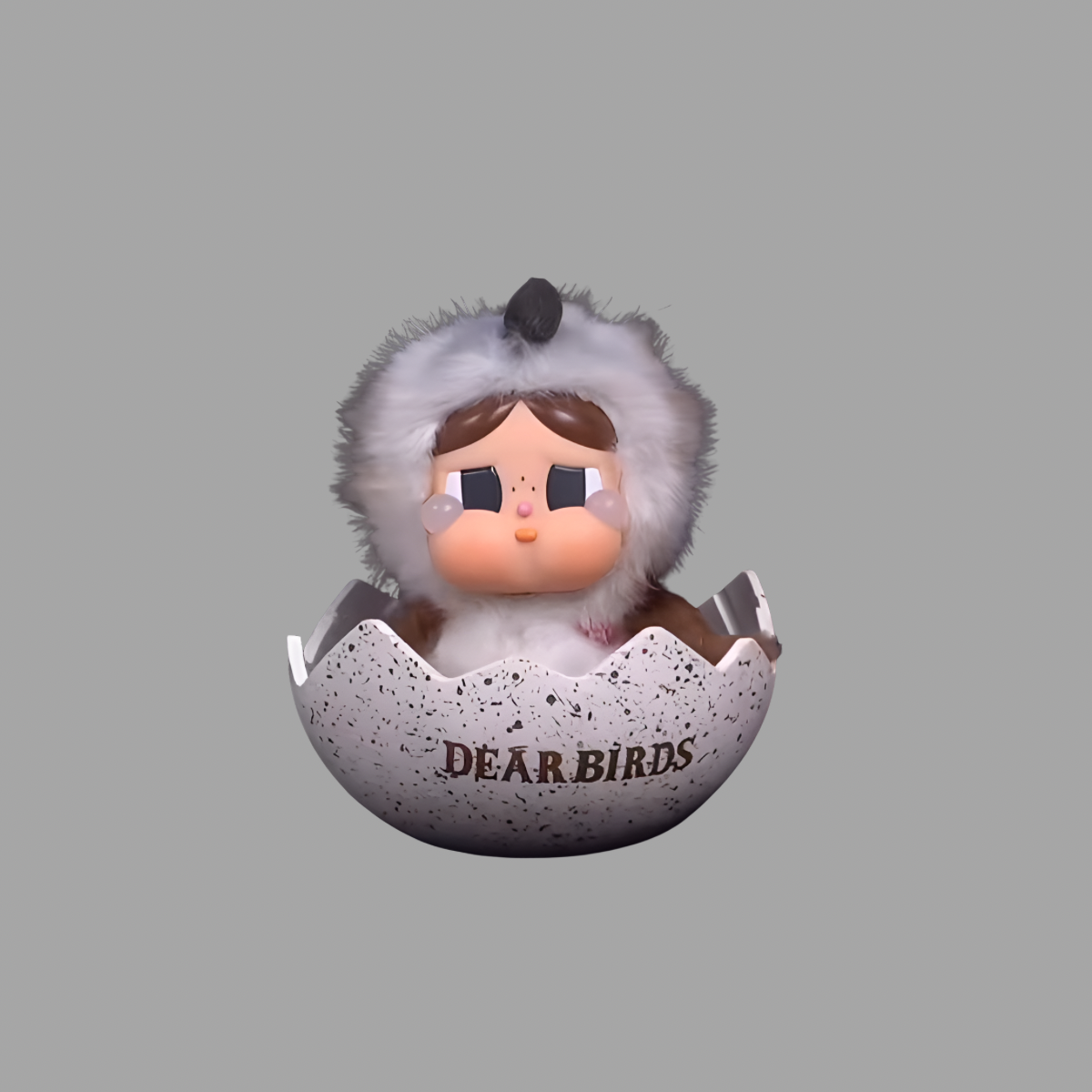 Dear Birds Series Egg-shaped Plush Display Case
