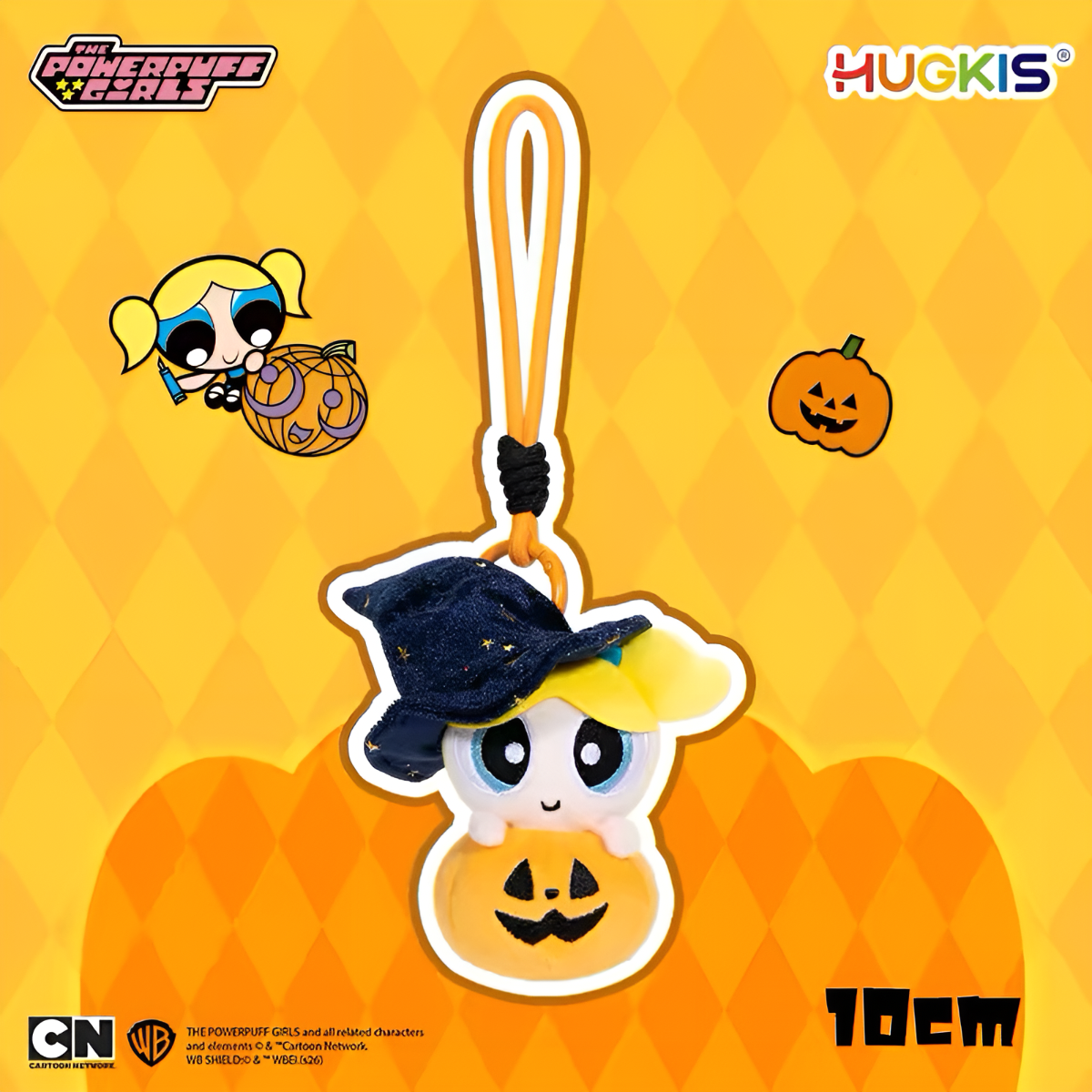 The Powerpuff Girls Halloween Witch Pumpkin Plush Pendant