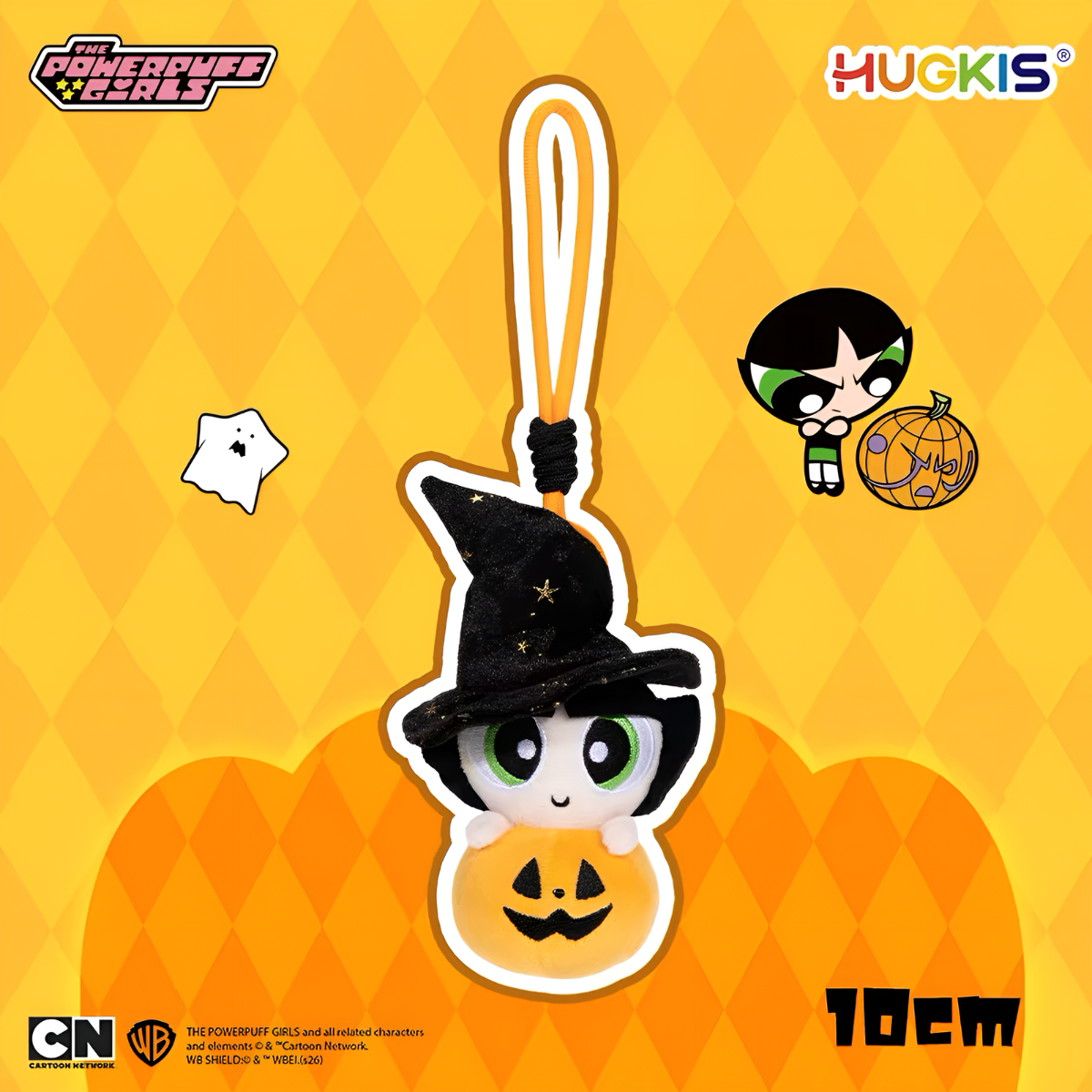 The Powerpuff Girls Halloween Witch Pumpkin Plush Pendant