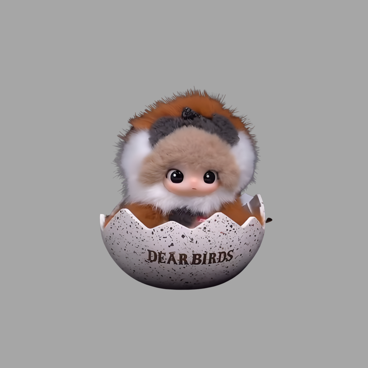 Dear Birds Series Egg-shaped Plush Display Case