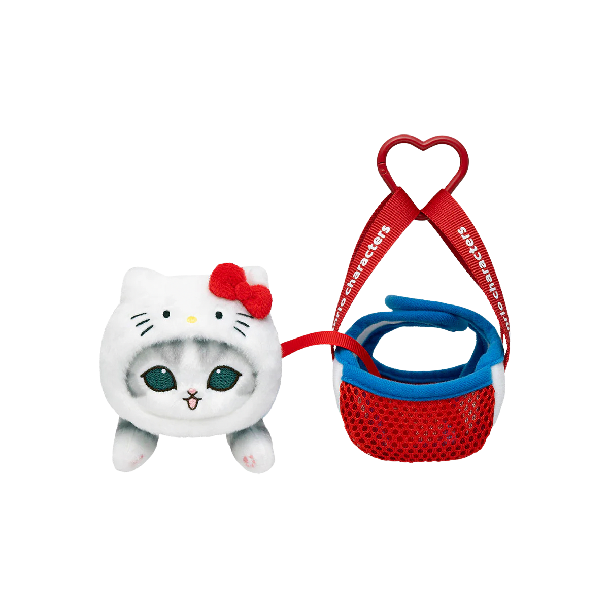 mofusand x Sanrio Characters Plump & Fluffy Mascot Plush Pendant